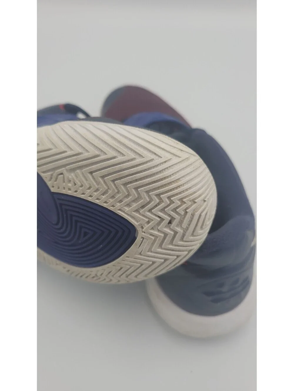 Nike Kids' Basketball Shoes Size 6Y Blue and Red with Strap